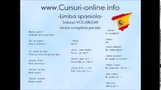 Invata spaniola lectia 1 cum saluti [upl. by Tijnar]