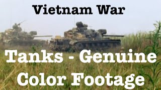 Vietnam War tanks  Compilation of genuine color footage [upl. by Garin]