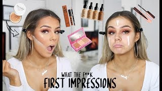 WHAAAT SHOOK  FULL FACE OF FIRST IMPRESSIONS [upl. by Aika]