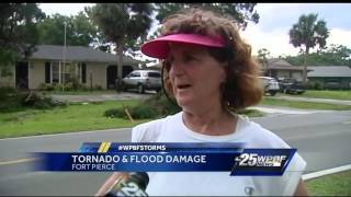 Tornado passes over 195 in Fort Pierce Florida amid Hurricane Milton [upl. by Raquela]