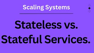 Stateless vs Stateful Services  Scaling Systems [upl. by Letsirk191]