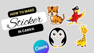 How to make stickers in Canva tutorial for Beginners  Canva sikho [upl. by Kyl449]