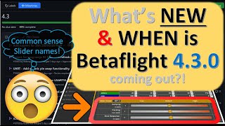 When is Betaflight 43 coming out  whats NEW [upl. by Diego]