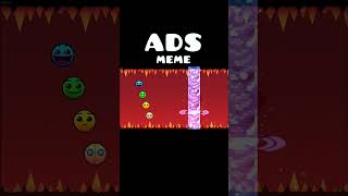 Geometry Dash 22 ADS cringe shorts deluxe12 [upl. by Meeka850]