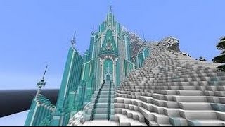 EXPLORING ELSAS ICE PALACE MINECRAFT [upl. by Neerhtak]