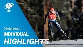 World Cup 2223 Oestersund Women Individual Highlights [upl. by Setsero114]