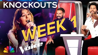 The Best Performances from the First Week of Knockouts  The Voice  NBC [upl. by Marius]