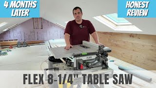 Flex 814quot Table Saw Review After 4 Months Use  Is It Worth It [upl. by Elnora]