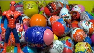 Spider Man MARVEL Surprise Egg 1 of 80 Surprise eggs Kinder Surprise Eggs [upl. by Eerehs]