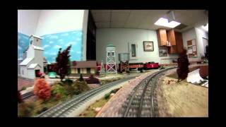 Rambling River Model Railroad Club 3Rail OScale Layout [upl. by Itsrejk865]