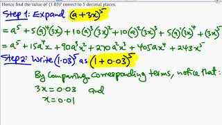 Binomial expansion for approximations Part 1 [upl. by Bearce603]