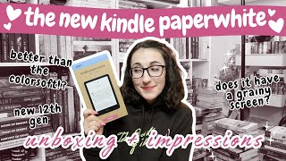 The New Kindle Paperwhite 12th Gen Unboxing and Honest Review  Comparison to 11th Gen Paperwhite [upl. by Philine260]