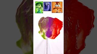 Inside out2 characters Color mixer 💚💜🧡 insideout2 satisfying colormixing shorts tiktok [upl. by Wasson601]