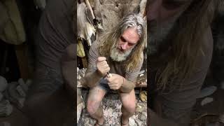 “Y” Handle Dagger primitiveskills survival bushcrafting bushcrafters stonetools caveman stone [upl. by Bowler]