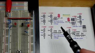 Fixed Resistor Voltage Divider Signal Amplified with NPN BJT Emitter Follower Circuit [upl. by Rianna365]