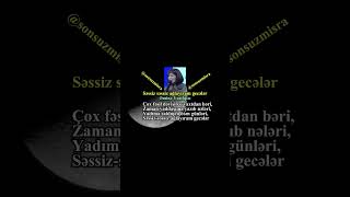 Səssizsəssiz ağlayıram gecələr3  Əminə Yusifqızı [upl. by Isdnyl]