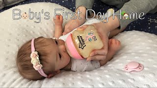 Relaxing Reborn Video Baby’s First Day Home From The Hospital  Name Review🧸 Reborn Roleplay [upl. by Debbi217]