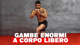 ALLENAMENTO GAMBE E GLUTEI A CORPO LIBERO  SCHEDA COMPLETA [upl. by Adamis702]