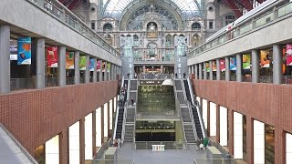 Antwerp  Antwerpen Centraal Station in 4K Ultra HD [upl. by Arhaz]