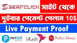 serf click payment proof  payeer earning sites  Online Income [upl. by Hephzipa]