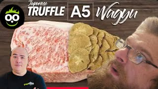 Reacting To Guga Foods Japanese TRUFFLE A5 Wagyu WORLDS FIRST [upl. by Aniv]