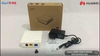 HUAWEI ECHOLIFE HG8310M EPON ONU BRIDGE ONLY 93053 [upl. by Anelah]