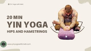 20 min Morning Yin Yoga  Hips amp Hamstrings [upl. by Sirak]