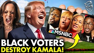 Black Voters Leave MSNBC in STUNNED Shock Im Voting TRUMP F Kamala’ Total PANIC [upl. by Aifos76]