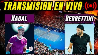 Nadal vs Berrettini EN VIVO  Semifinales Abierto de Australia 2022 [upl. by Loni]