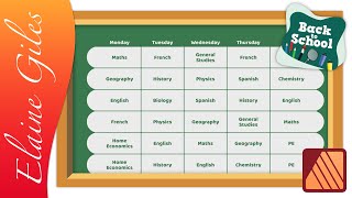 Create a Back to School Timetable in Affinity Publisher [upl. by Yekcaj704]