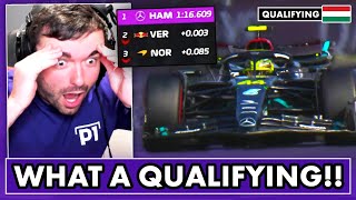 Our reaction to an INCREDIBLE Hungarian GP Qualifying [upl. by Pinkham278]