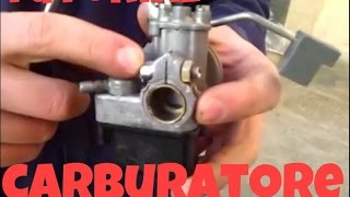 come smontare e carburare carburatore CIAO PIAGGIO [upl. by Vey]