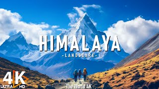 Himalaya 4K  Relaxing Music With Beautiful Natural Landscape  Amazing Nature [upl. by Acirtap]