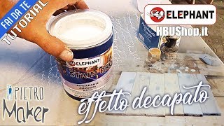 ✔️ Vernice Legno Effetto DECAPATO BIANCO  Come si fa  TUTORIAL [upl. by Eel]