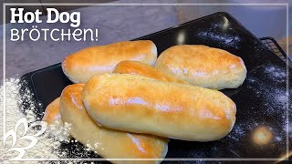 Hot Dog Brötchen weich und fluffig  ultimativ lecker [upl. by Paluas370]