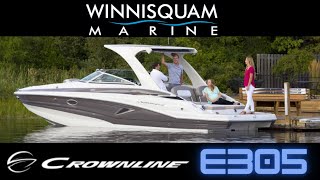 Crownline E305 WalkThrough  Winnisquam Marine [upl. by Romney]