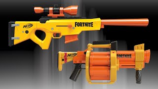 Nerf Fortnite GL BASRL and SR  Toy Fair 2020 PREVIEW [upl. by Korns]