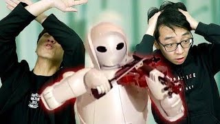 TwoSetViolin Archive  Reviewing Robots Playing Violin Very Sacrilegious [upl. by Anialam]