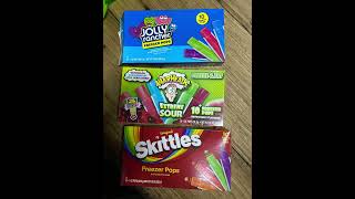 Freezer Pops FreezerPops skittles warheads jollyranchers Candy icecandy yummy fyp [upl. by Aicinoid]