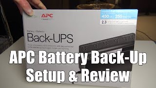 APC Battery Backup UPS Setup amp Review Amazon Links Below [upl. by Eleda224]