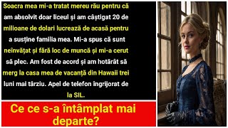 Soacra mea mi a spus să plec deși câștig 20 de milioane și ajut familia Am fost de acord [upl. by Inaej]