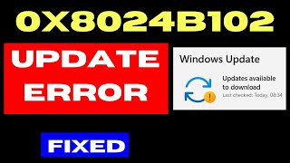 0x8024B102 Update Error code on Windows 11 Fixed [upl. by Trab]