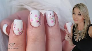 Biab on natural nails step by step 🌸 nail designs for short nails [upl. by Scarface]