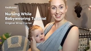 Tutorial  How to Breastfeed a Newborn Baby with Baby Wrap Carrier [upl. by Soisinoid]