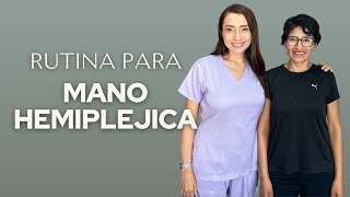 Rutina de terapia para mano hemipléjica [upl. by Ardella]