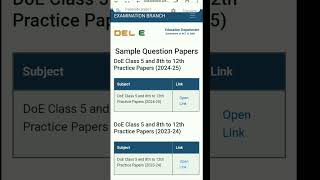 Edudel sample paper 202425 class 5th to 12th youtubeshorts shortvideos shorts study [upl. by Nodnelg617]