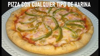 PIZZA SIN LEVADURAS NI REPOSO NI HUEVO EN SARTEN U HORNO [upl. by Bailey277]