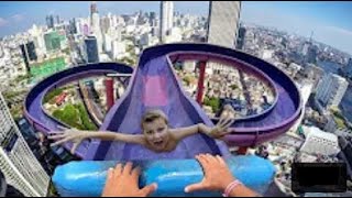 07 Most Dangerous Waterslides In The World In HindiUrdu These water slides will make you cry [upl. by Acinok224]