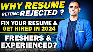 How to Edit your pdf Resume  Fix Your Resume and GET HIRED in 2024  Freshers amp Experienced [upl. by Mommy]