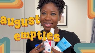 Watch me discuss dermatologist approved empties These products were so good I cut them open [upl. by Lucille]